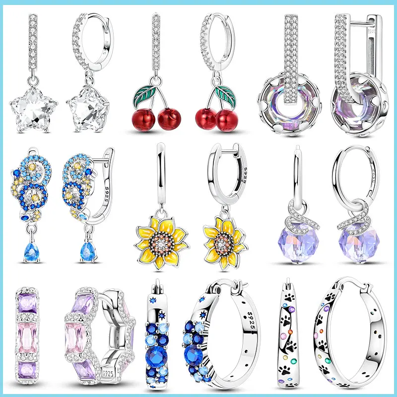 Original 925 Sterling Silver Cherry Sunflower Van Goghs Starry Sky Sparkling Earrings Women Valentine's Day Fine Jewelry Gifts
Original 925 Sterling Silver Cherry Sunflower Van Goghs Starry Sky Sparkling Earrings Women Valentine's Day Fine Jewelry Gifts