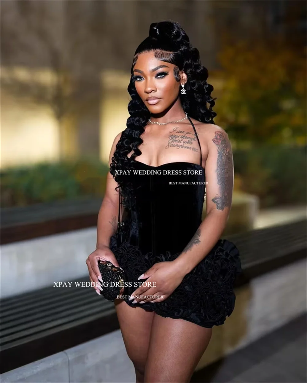 XPAY Mini Sexy Short Velvet Prom Dresses Strapless 3D Flowers Customized Cocktail Dress Formal Night Event Dress Pick-ups 2025
XPAY Mini Sexy Short Velvet Prom Dresses Strapless 3D Flowers Customized Cocktail Dress Formal Night Event Dress Pick-ups 2025