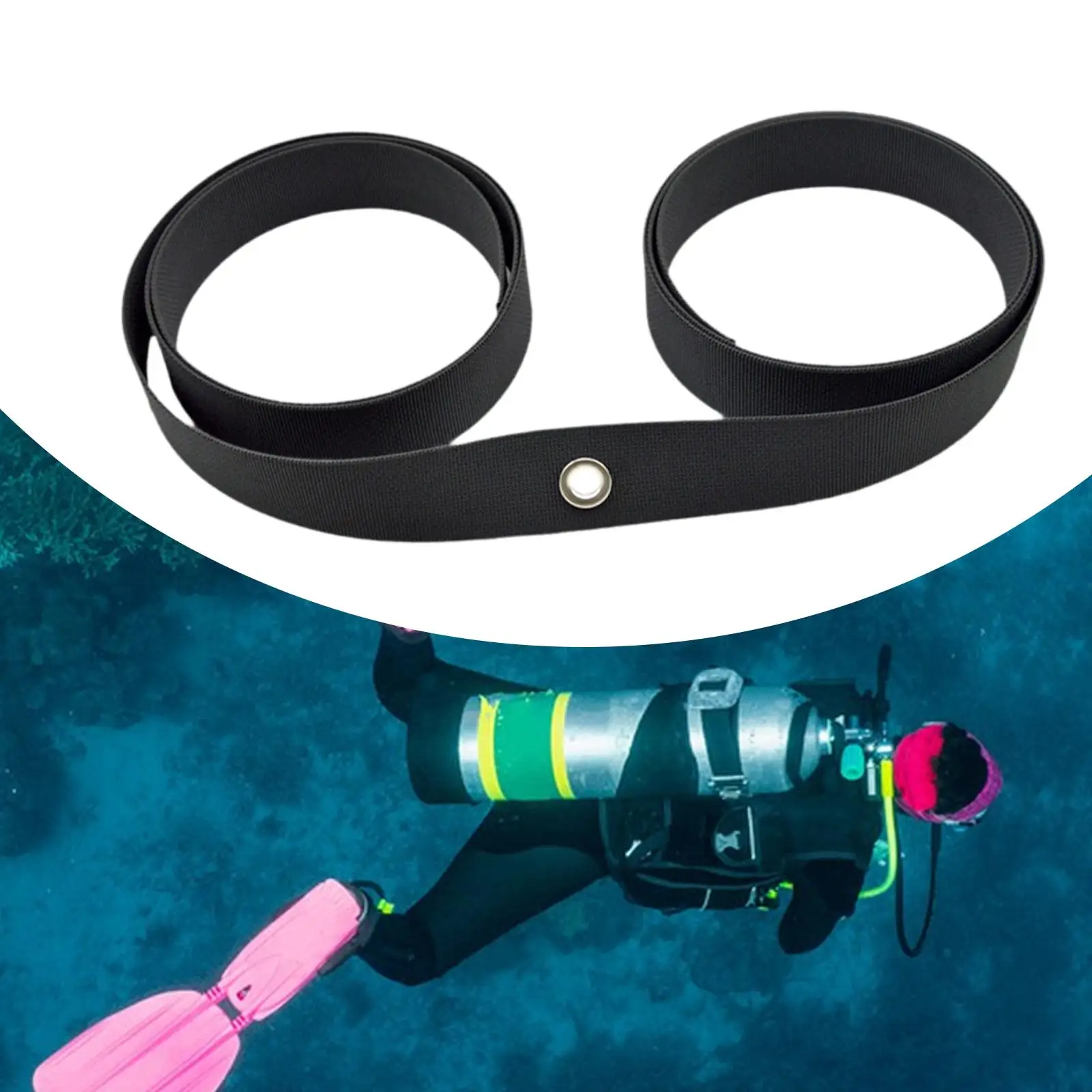 Scuba Diving BCD Belt Heavy Duty Rust Resistant Webbing Backplate Strap for Underwater Diving Accessories 3.5M
Scuba Diving BCD Belt Heavy Duty Rust Resistant Webbing Backplate Strap for Underwater Diving Accessories 3.5M