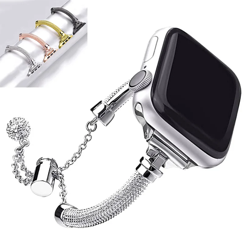 Diamond Stainless Steel Strap for Apple Watch Band 40mm 41mm 44mm 45mm 49mm Metal Bracelet for iWatch Series 8 7 6 5 4 SE Ultra
Diamond Stainless Steel Strap for Apple Watch Band 40mm 41mm 44mm 45mm 49mm Metal Bracelet for iWatch Series 8 7 6 5 4 SE Ultra