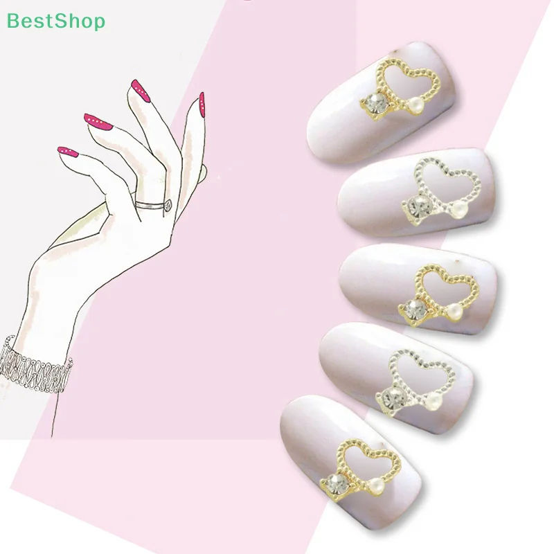 10PCS/Pack Shiny Nail Gems Gold Silver Hollow Heart Design Charms Nail Strass Flatback Nail Art Jewelry Nail Art Decoration
10PCS/Pack Shiny Nail Gems Gold Silver Hollow Heart Design Charms Nail Strass Flatback Nail Art Jewelry Nail Art Decoration