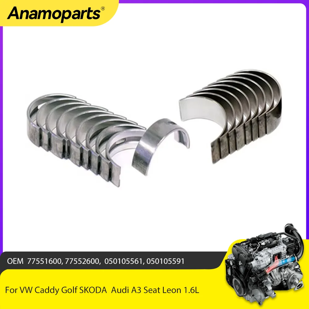 Crankshaft Main Bearing And Connecting Rod Set Fit 1.6 L For VW Caddy Golf SKODA Audi A3 Seat Leon 1.6L 050105561
Crankshaft Main Bearing And Connecting Rod Set Fit 1.6 L For VW Caddy Golf SKODA Audi A3 Seat Leon 1.6L 050105561