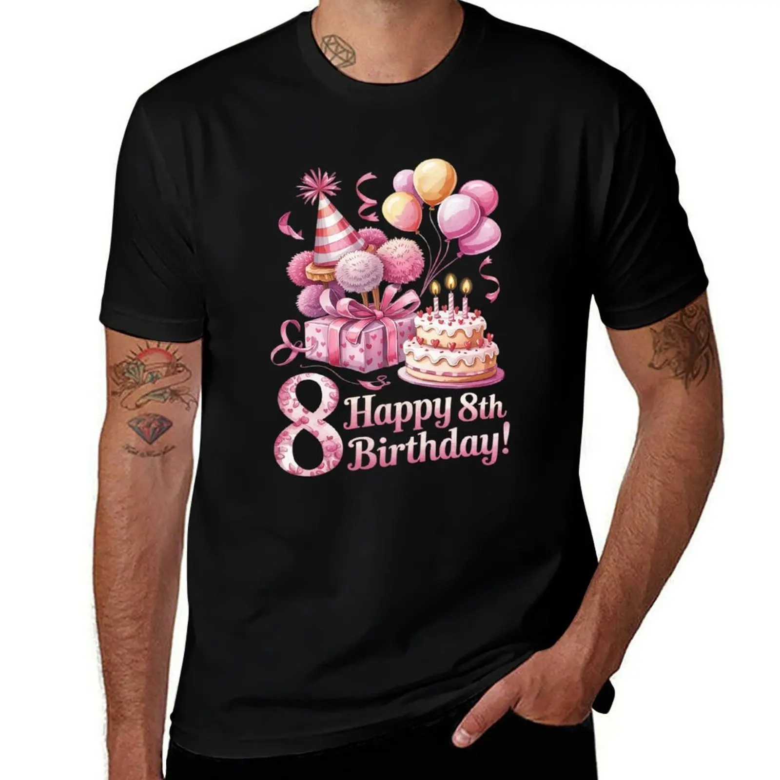Pink Girl Coquette Bow 8 Year Old 8th Birthday Party T-Shirt Luxury man boys whites custom t shirt mens graphic t-shirts funny
Pink Girl Coquette Bow 8 Year Old 8th Birthday Party T-Shirt Luxury man boys whites custom t shirt mens graphic t-shirts funny