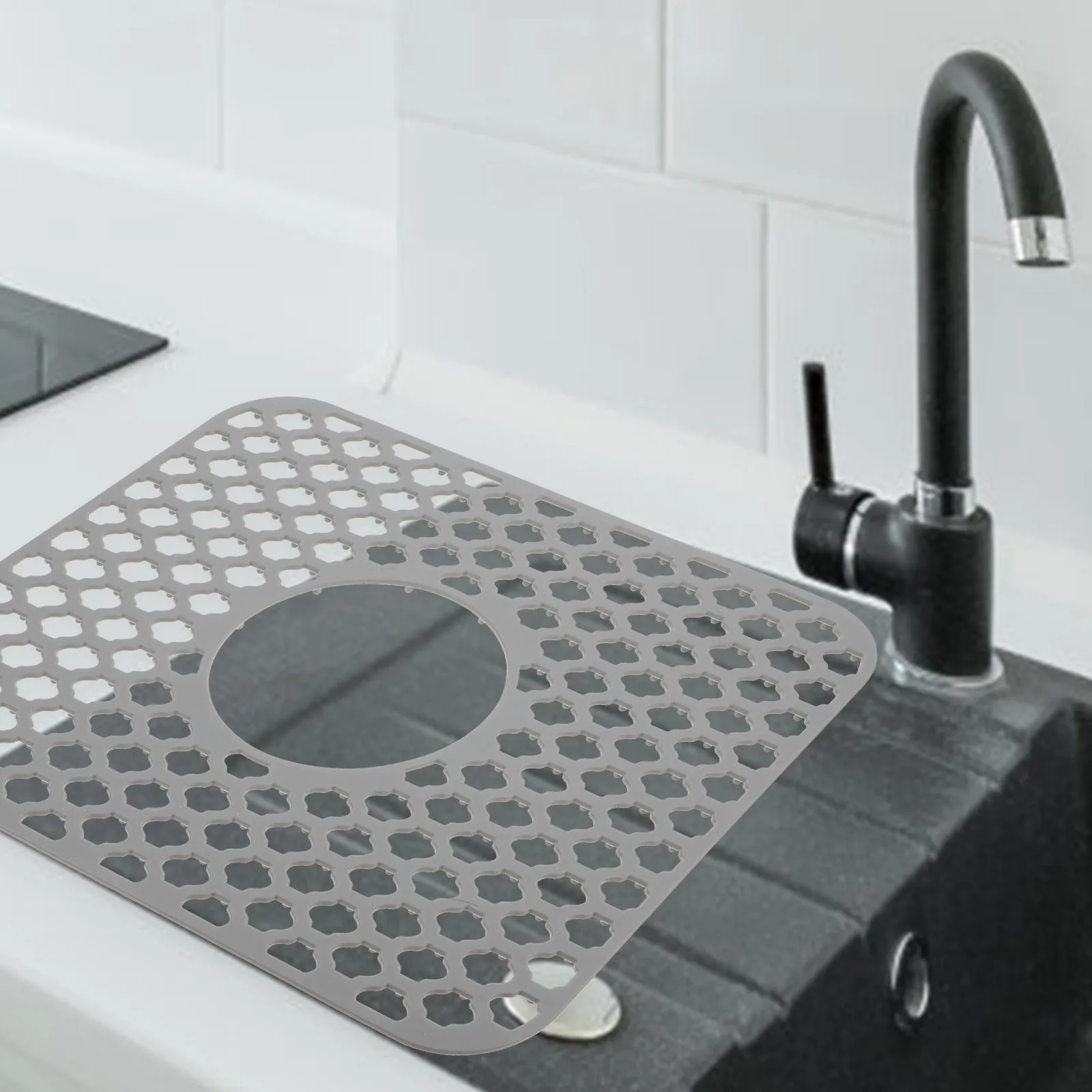Heavy Duty Silicone Sink Mat for Kitchen Non Slip Sound Proof Drain Mat Hollow Antiskid Cushion for Dishwashing Farmhouse Sink
Heavy Duty Silicone Sink Mat for Kitchen Non Slip Sound Proof Drain Mat Hollow Antiskid Cushion for Dishwashing Farmhouse Sink