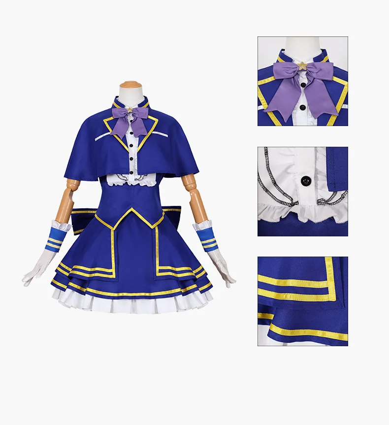2026 Hallowen Play Role Clothes Clothing for Woman Anime Cosplay Manaka Laala Costume Blue Dress Cloak Uniform Set lala Outfit
2026 Hallowen Play Role Clothes Clothing for Woman Anime Cosplay Manaka Laala Costume Blue Dress Cloak Uniform Set lala Outfit