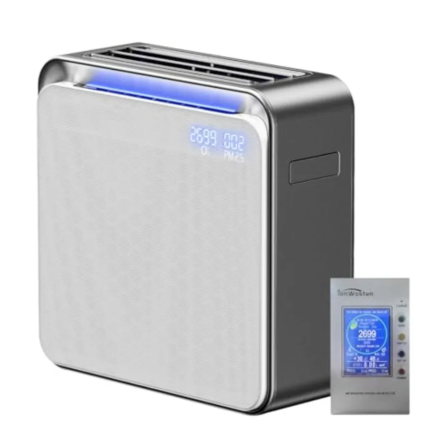 Home air purifier for large rooms and bedrooms up to 1360ft, HEPA filter, white, ultra-quiet sleep modes and 5-stage filtration
Home air purifier for large rooms and bedrooms up to 1360ft, HEPA filter, white, ultra-quiet sleep modes and 5-stage filtration