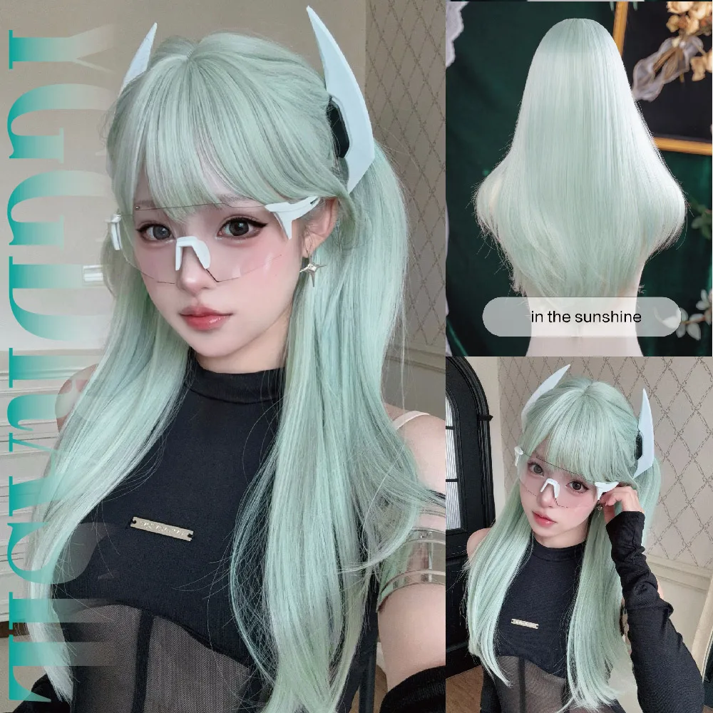 26-дюймовый парик синтетический, цвет мятно-молочный, в магическом стиле, с челкой, длинные прямые волосы, для мужчин и женщин, для косплея, термостойкий
26-дюймовый парик синтетический, цвет мятно-молочный, в магическом стиле, с челкой, длинные прямые волосы, для мужчин и женщин, для косплея, термостойкий