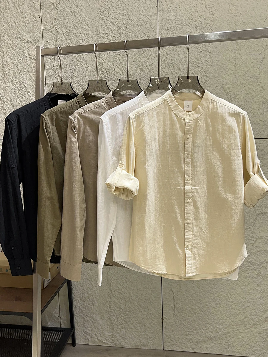 Exquisite Quality Pure Cotton Long Sleeve Shirt Casual Style Stand Collar Men's Autumn Versatile Clothing Breathable Comfortable
Exquisite Quality Pure Cotton Long Sleeve Shirt Casual Style Stand Collar Men's Autumn Versatile Clothing Breathable Comfortable