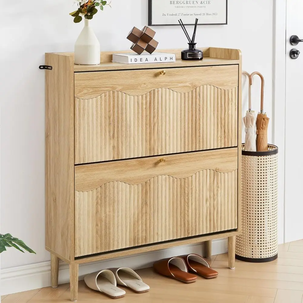 31.5-Inch Wide Shoe Storage Cabinet for Entryways and Living Rooms - Slim Organizer for Hallways
31.5-Inch Wide Shoe Storage Cabinet for Entryways and Living Rooms - Slim Organizer for Hallways