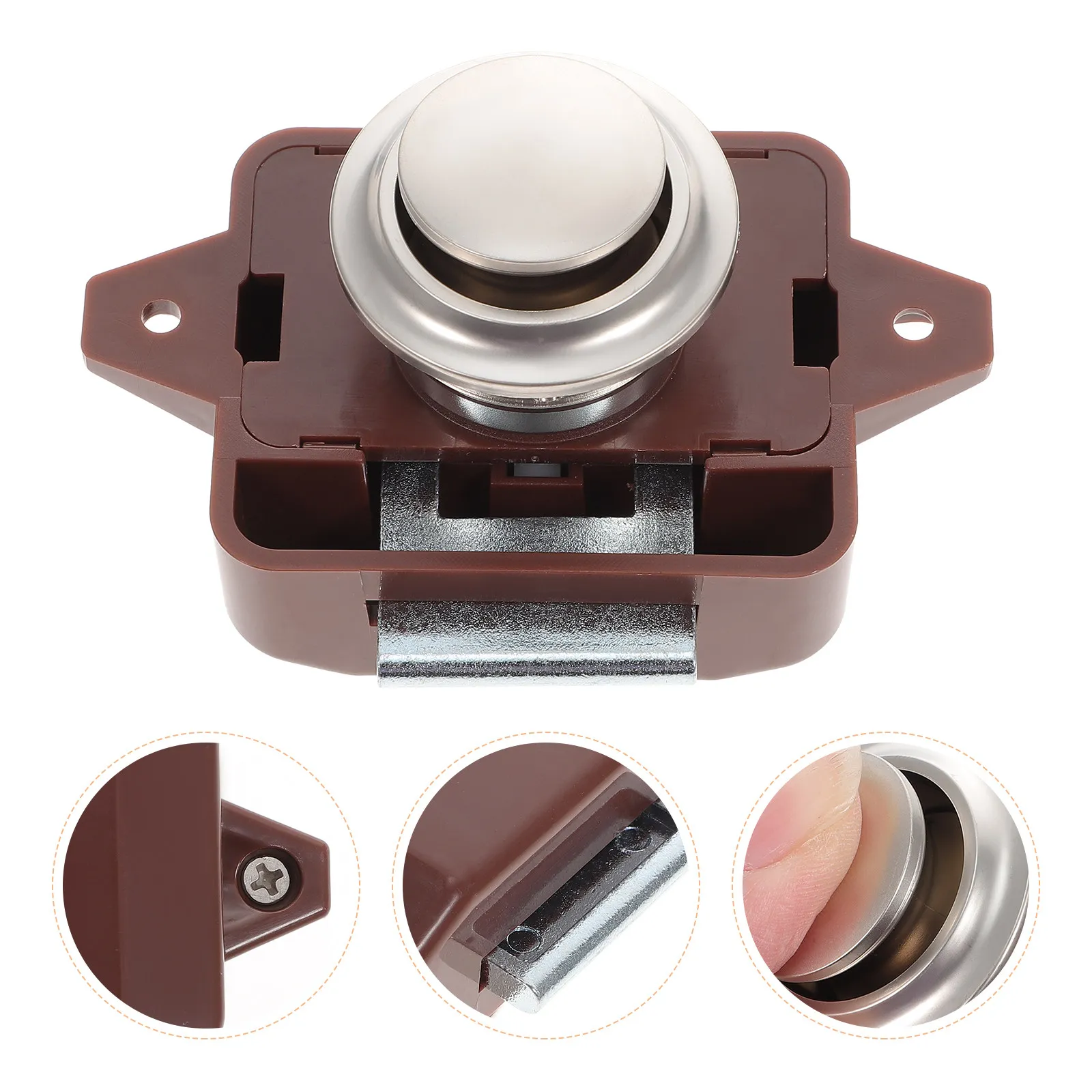 5Pcs Push Button Latch Zinc Alloy Keyless Lock for Rv Cabinet Door Drawer Catch Lock Cupboard Hardware Push Button Latch
5Pcs Push Button Latch Zinc Alloy Keyless Lock for Rv Cabinet Door Drawer Catch Lock Cupboard Hardware Push Button Latch