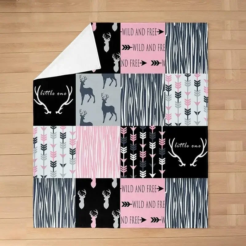 3d Print Deer Flannel Fleece Throw Babes Carpet Arrow Deer Hunting Blankets for Bed Sofa Couch All Season Antlers Pink Bed Quilt
3d Print Deer Flannel Fleece Throw Babes Carpet Arrow Deer Hunting Blankets for Bed Sofa Couch All Season Antlers Pink Bed Quilt