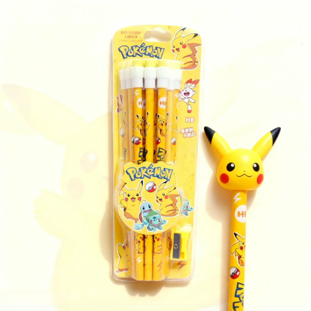 Pikachu large-head pencil. Pencil for students to write and office use. Back-to-school season stationery gift.
Pikachu large-head pencil. Pencil for students to write and office use. Back-to-school season stationery gift.