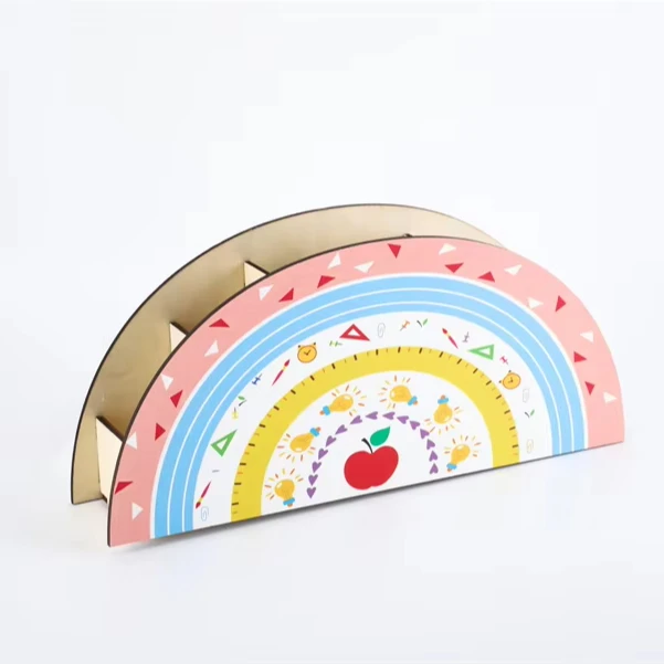 Multi-Layer Wooden Rainbow Pen Holder Office Stationery Students' Supplies Storage for Teachers' Day Gifts Office Decor
Multi-Layer Wooden Rainbow Pen Holder Office Stationery Students' Supplies Storage for Teachers' Day Gifts Office Decor