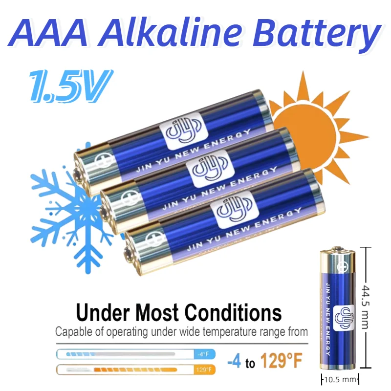 AAA Alkaline Batteries 1.5V Premium Grade for Camera Clock Remote Mouse Calculator Toys LR03 MN2400 IEC R03 Disposable Dry Cells 
AAA Alkaline Batteries 1.5V Premium Grade for Camera Clock Remote Mouse Calculator Toys LR03 MN2400 IEC R03 Disposable Dry Cells