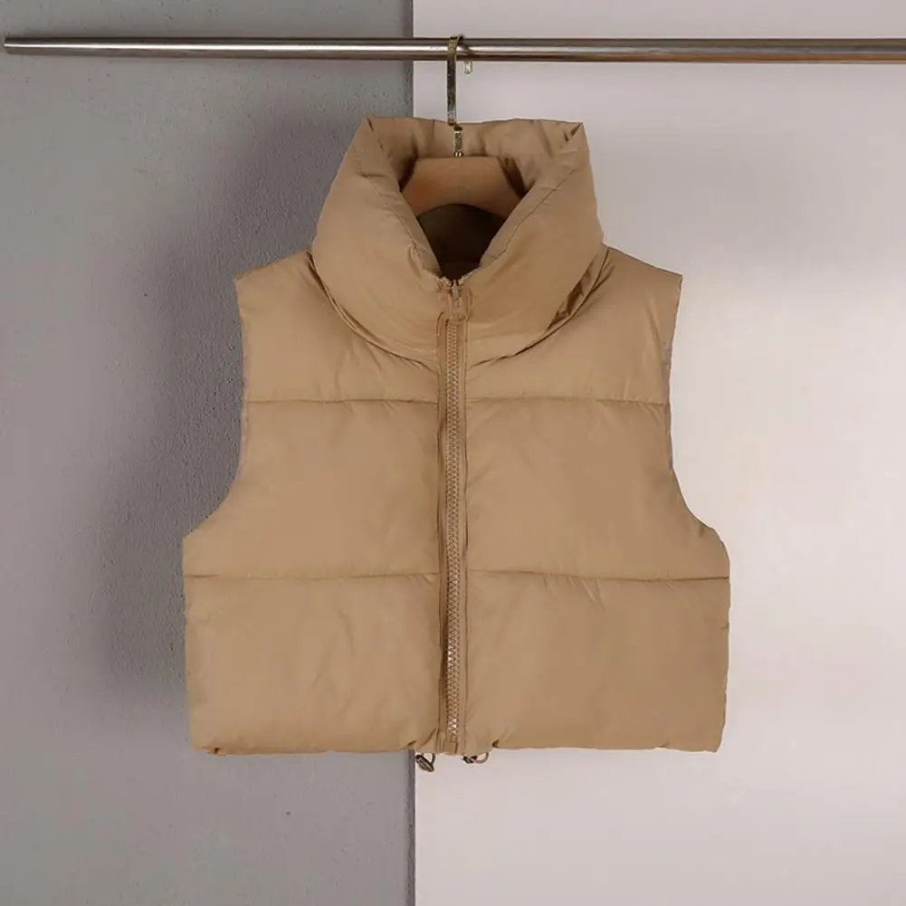 Women Warm Outerwear Thickened Padded Winter Women's Vest Coat with Stand Collar Zipper Closure Drawstring Waist for Cold
Women Warm Outerwear Thickened Padded Winter Women's Vest Coat with Stand Collar Zipper Closure Drawstring Waist for Cold
