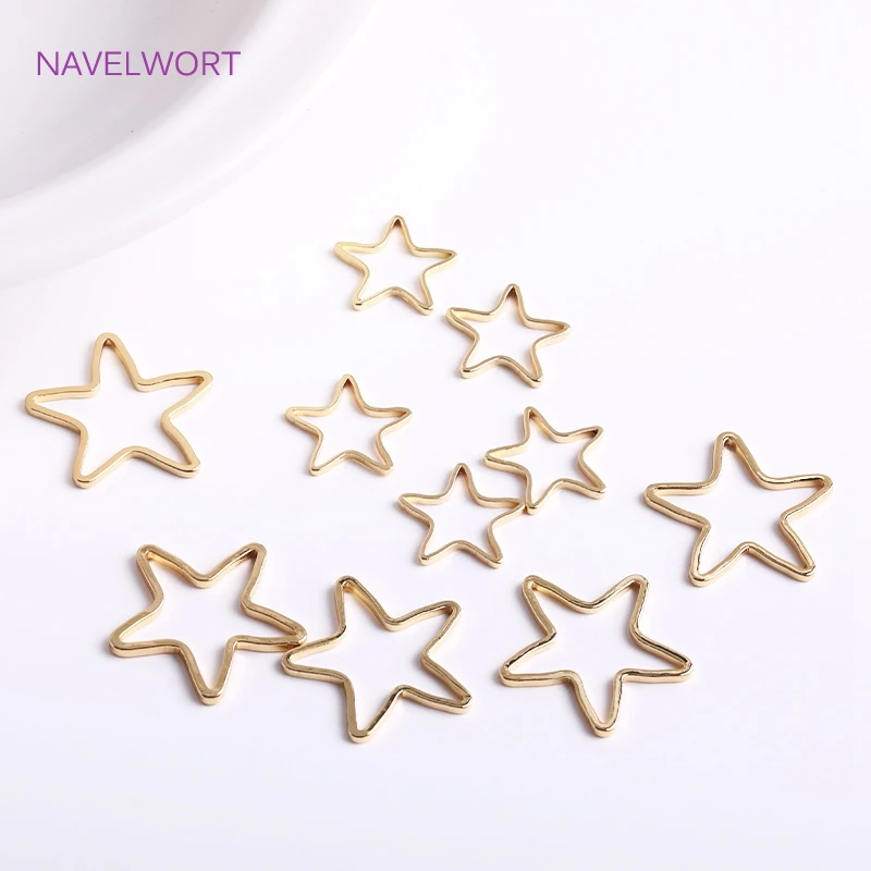 14K Gold Plated Pentagram/Round/ Square Charms For Jewelry Making,Brass Metal Star Connector For Earring Making Accessories
14K Gold Plated Pentagram/Round/ Square Charms For Jewelry Making,Brass Metal Star Connector For Earring Making Accessories