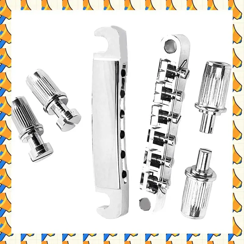 ABYB String Saddle Tune-O-Matic Bridge And Tailpiece With Studs For GB LP Style Electric Guitar Replacement Parts Accessories
ABYB String Saddle Tune-O-Matic Bridge And Tailpiece With Studs For GB LP Style Electric Guitar Replacement Parts Accessories
