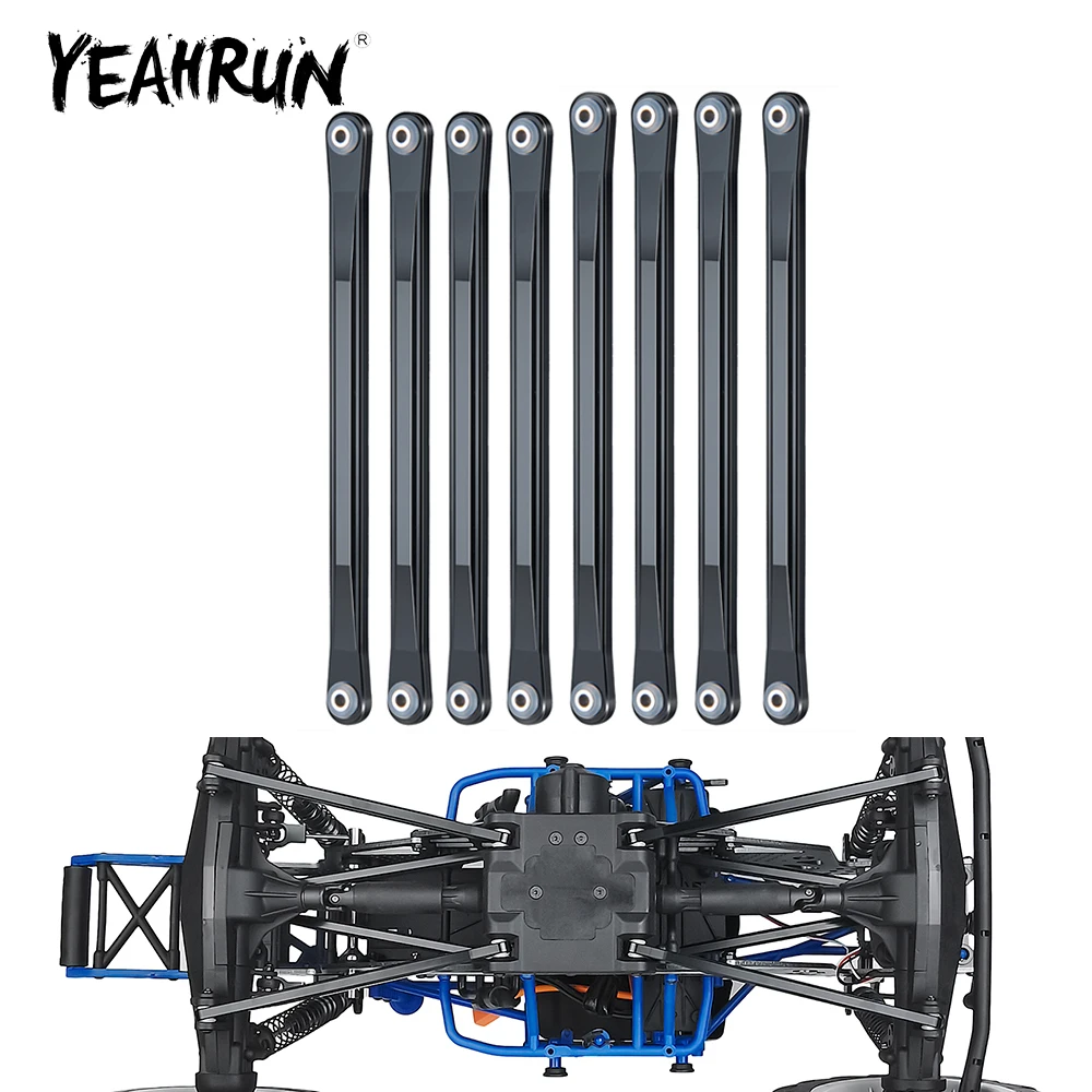 YEAHRUN, 1 комплект, металлический сплав, верхний/нижний шасси, соединительный стержень, набор для LMT 4WD, грузовик 1/8, обновленные детали для радиоуправляемых автомобилей
YEAHRUN, 1 комплект, металлический сплав, верхний/нижний шасси, соединительный стержень, набор для LMT 4WD, грузовик 1/8, обновленные детали для радиоуправляемых автомобилей