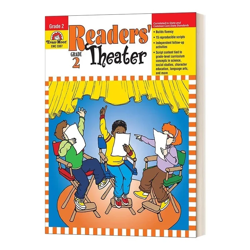 Evan-Moor Readers' Theater, Grade 2 Workbook,aged 5 6 7 8, English book 9781557998910
Evan-Moor Readers' Theater, Grade 2 Workbook,aged 5 6 7 8, English book 9781557998910
