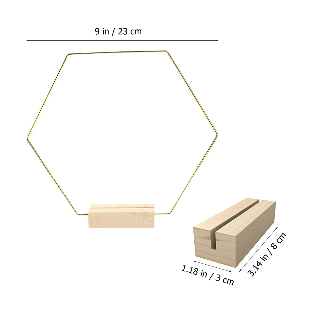 10Pcs Hexagon Wreath Making Rings Premium Metal Floral Hoops with Base for DIY Holiday Garland Table Decoration Crafts
10Pcs Hexagon Wreath Making Rings Premium Metal Floral Hoops with Base for DIY Holiday Garland Table Decoration Crafts