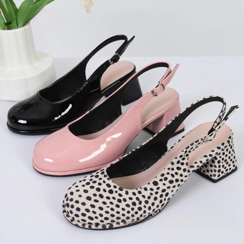 Women's Round Toe Slingback Mules Textile Upper Block Heel Korean Casual Style Versatile Date Office Shoes Summer 2026
Women's Round Toe Slingback Mules Textile Upper Block Heel Korean Casual Style Versatile Date Office Shoes Summer 2026