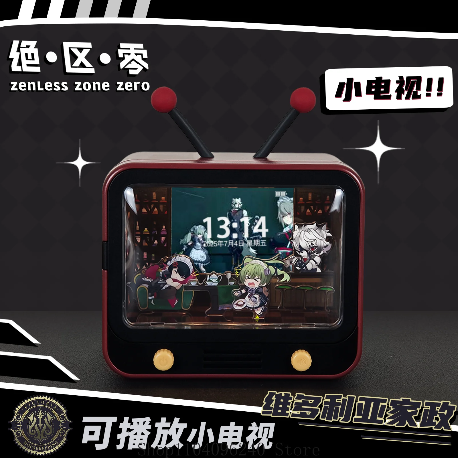 Zenless Zone Zero Ellen Joe Cosplay Creativity Anime Small TV Video Play Clock Customizable Wallpaper Video Desktop Ornament
Zenless Zone Zero Ellen Joe Cosplay Creativity Anime Small TV Video Play Clock Customizable Wallpaper Video Desktop Ornament