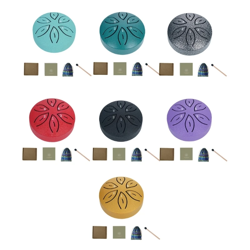 Compact 3In 6 Note Steel Tongue Drum Easy To Play Tone Handpan Ethereal Drum
Compact 3In 6 Note Steel Tongue Drum Easy To Play Tone Handpan Ethereal Drum