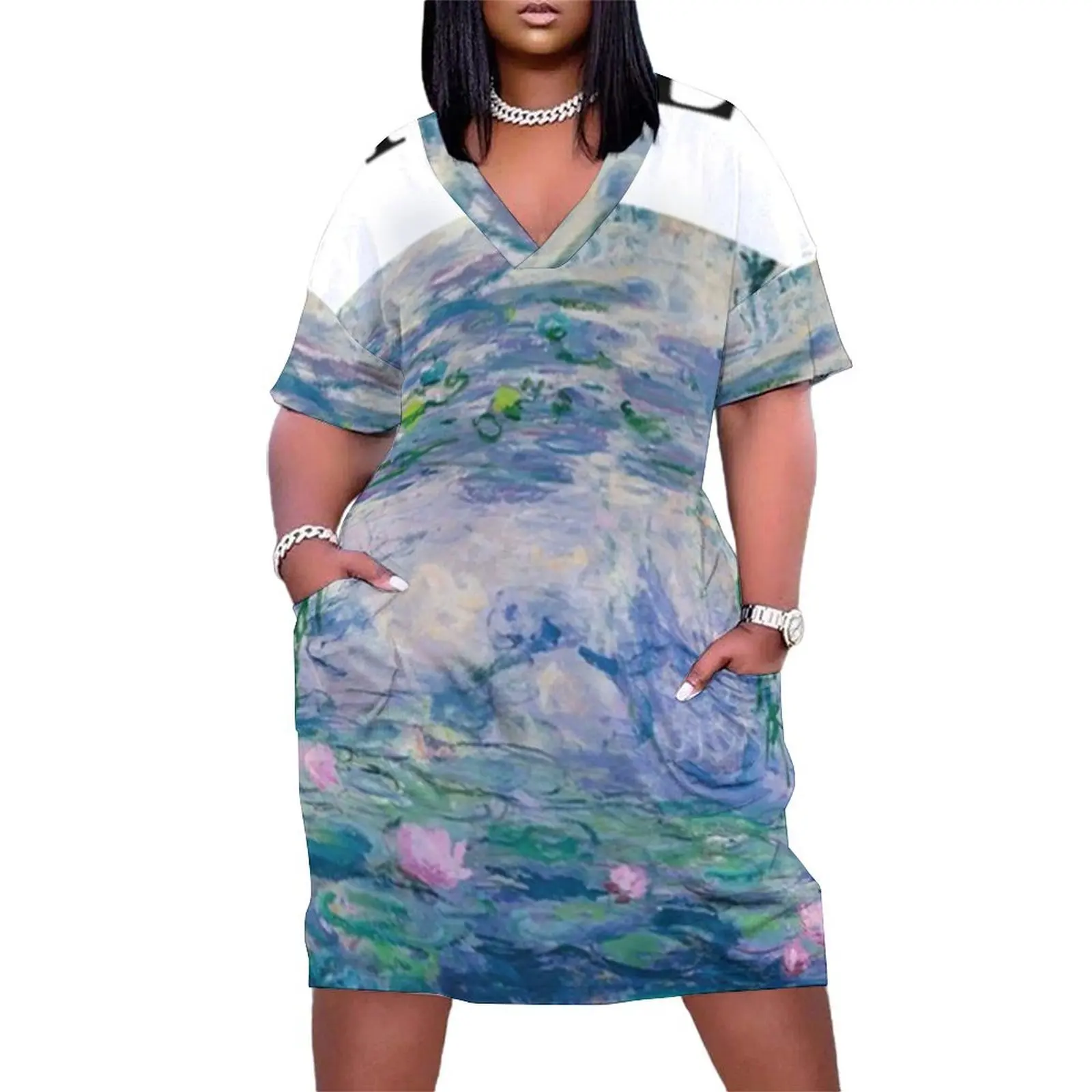 Monet - Water Lilies Loose Pocket Dress luxury women's party dress evening prom prom dresses Women's summer skirt
Monet - Water Lilies Loose Pocket Dress luxury women's party dress evening prom prom dresses Women's summer skirt