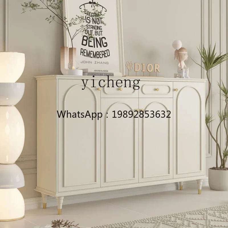 American light luxury shoe cabinet, household door porch cabinet integrated large capacity solid wood storage multi-layer
American light luxury shoe cabinet, household door porch cabinet integrated large capacity solid wood storage multi-layer