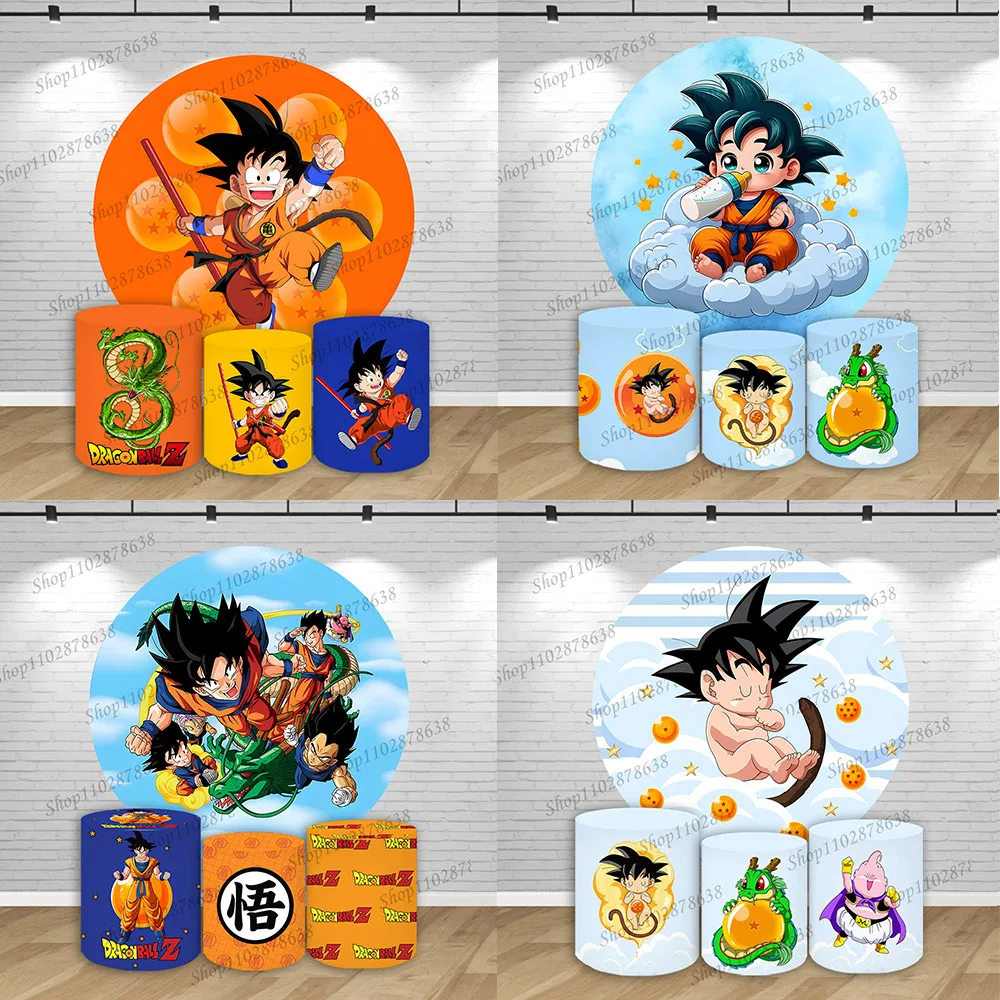 Dragon Ball Round Cover Son Goku Shenron Majin Buu Cylinder Cover Baby Shower Boys Birthday Party Decoration Photography Prop
Dragon Ball Round Cover Son Goku Shenron Majin Buu Cylinder Cover Baby Shower Boys Birthday Party Decoration Photography Prop
