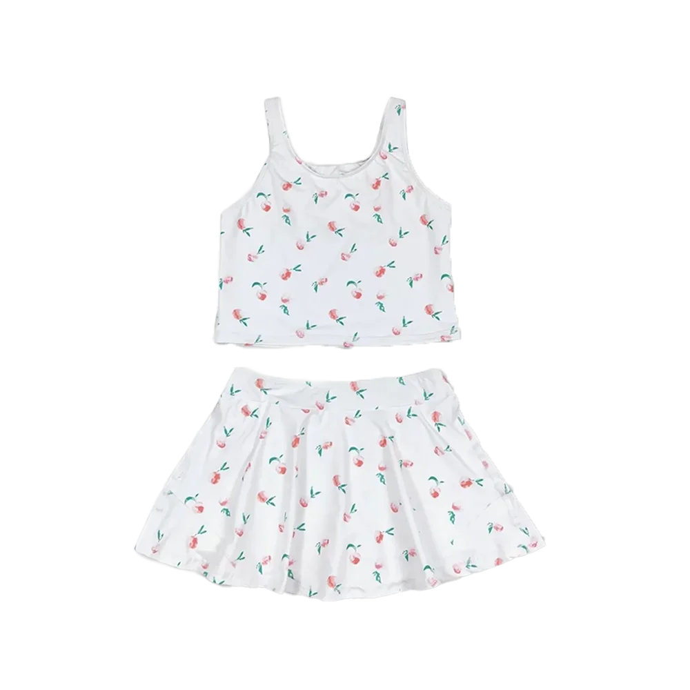 GSD0993 Baby Girls Yoga Outfits Baby Girls Summer White Peach Top Skirts Active Wear Clothes Sets
GSD0993 Baby Girls Yoga Outfits Baby Girls Summer White Peach Top Skirts Active Wear Clothes Sets