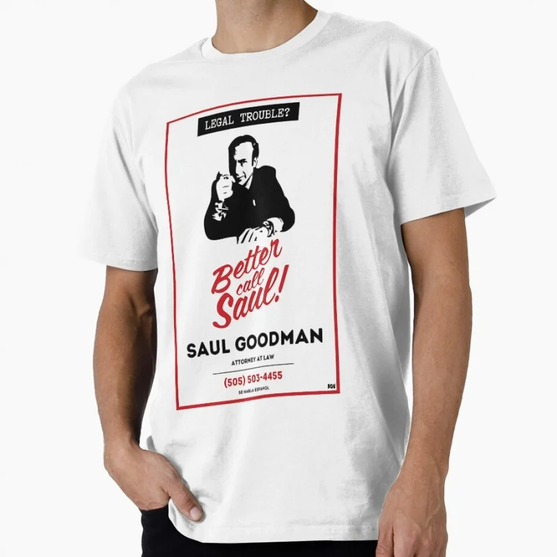 Retro Crime Movie Better Call Saul goodman Gift t shirt Men's 100% cotton O-Neck Short Sleeve Graphic clothes All size tee S-6XL
Retro Crime Movie Better Call Saul goodman Gift t shirt Men's 100% cotton O-Neck Short Sleeve Graphic clothes All size tee S-6XL