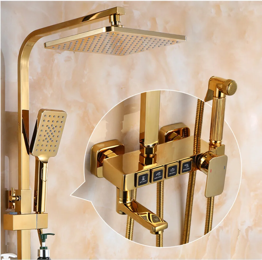 Tiktok Trend Black Digital Thermostatic Shower Set Bathroom Hot Cold Rainfall Multi Function Smart Shower Faucet Set
Tiktok Trend Black Digital Thermostatic Shower Set Bathroom Hot Cold Rainfall Multi Function Smart Shower Faucet Set