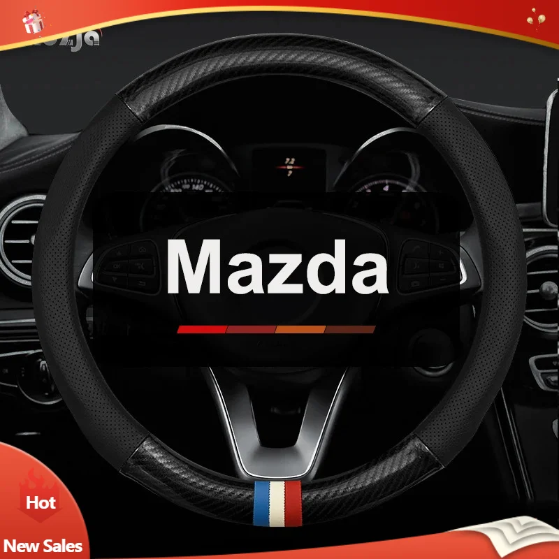 Carbon Leather Car Steering Wheel Cover for Mazda CX-90 CX90 2025 2024 2023 2022 Breathable Non-slip Car-styling Auto Accessory
Carbon Leather Car Steering Wheel Cover for Mazda CX-90 CX90 2025 2024 2023 2022 Breathable Non-slip Car-styling Auto Accessory
