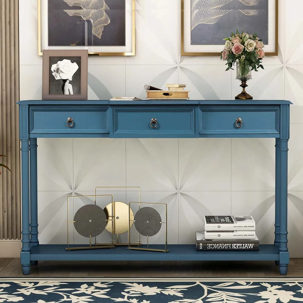 Living Room Furniture Luxury Sofa Table Classic Solid Wood Console Table With Drawers
Living Room Furniture Luxury Sofa Table Classic Solid Wood Console Table With Drawers