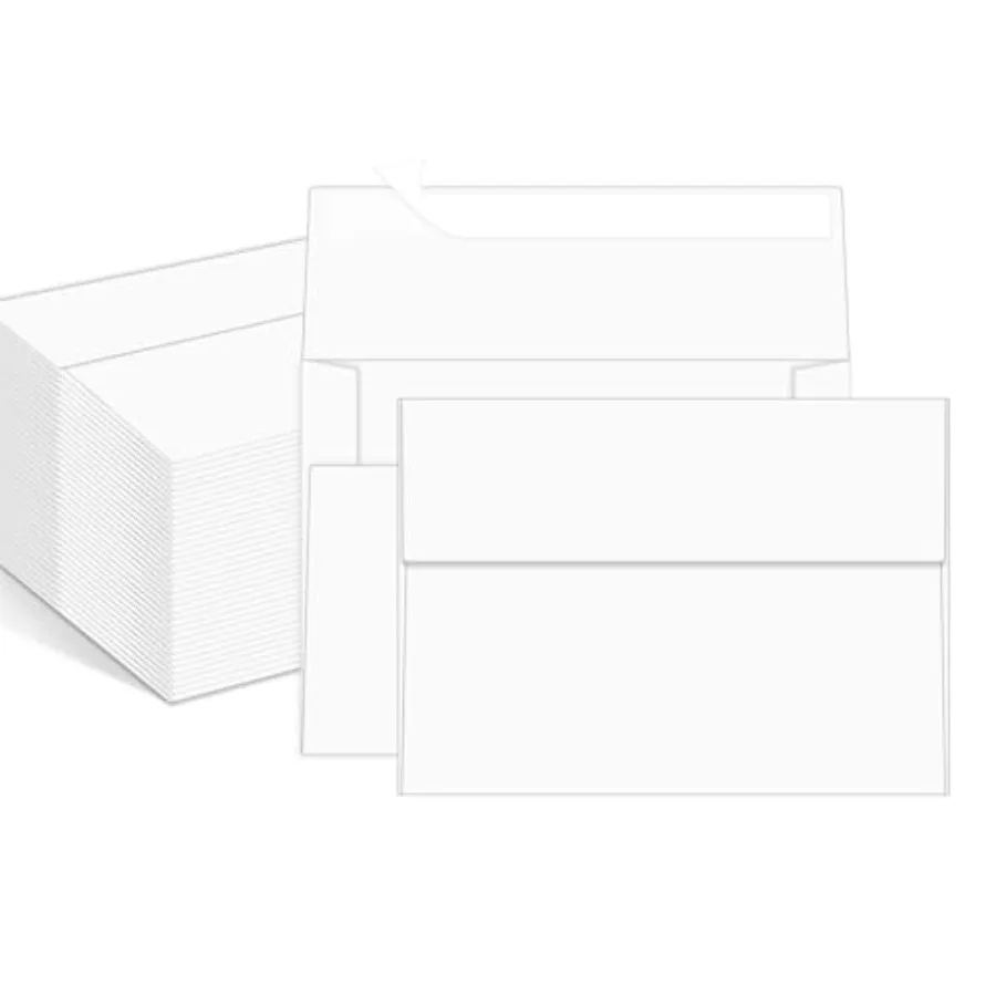 100 Packs 5x7 envelopes, A7 Envelopes for Invitations Self Seal Printable for Greeting Cards, Weddings, Invitations, Photos, Po
100 Packs 5x7 envelopes, A7 Envelopes for Invitations Self Seal Printable for Greeting Cards, Weddings, Invitations, Photos, Po