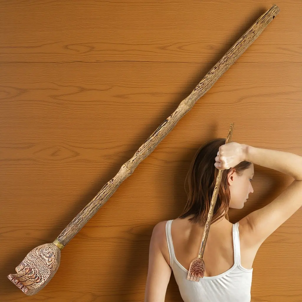 Wooden Back Scratcher Long Handle Natural Grain Ergonomic Smooth Edges Itch Relief Tool Hanging Hole Back Massager for Body
Wooden Back Scratcher Long Handle Natural Grain Ergonomic Smooth Edges Itch Relief Tool Hanging Hole Back Massager for Body