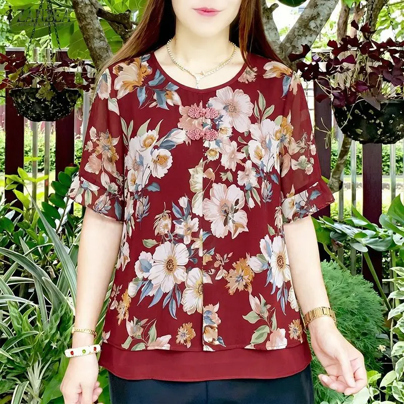 2026 Summer Vintage Floral Printed Blouse ZANZEA Women Tops Casual O Neck Half Sleeve Blusas Retro Holiday Shirt Mujer Femme
2026 Summer Vintage Floral Printed Blouse ZANZEA Women Tops Casual O Neck Half Sleeve Blusas Retro Holiday Shirt Mujer Femme
