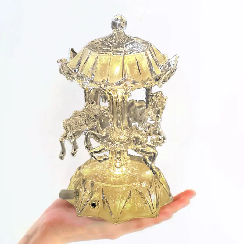 PYH light luxury hardcover carousel music box night light atmosphere decorative ornament for girls birthday gifts
PYH light luxury hardcover carousel music box night light atmosphere decorative ornament for girls birthday gifts