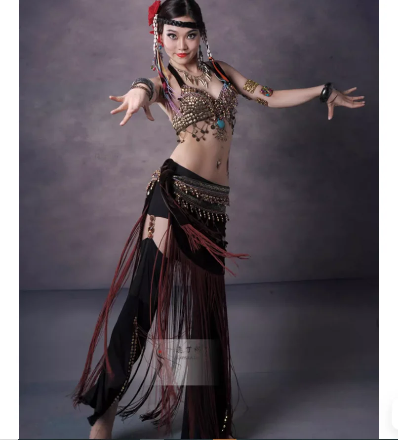 Exotic tribal princess costume sexy belly dance performance costume set
Exotic tribal princess costume sexy belly dance performance costume set