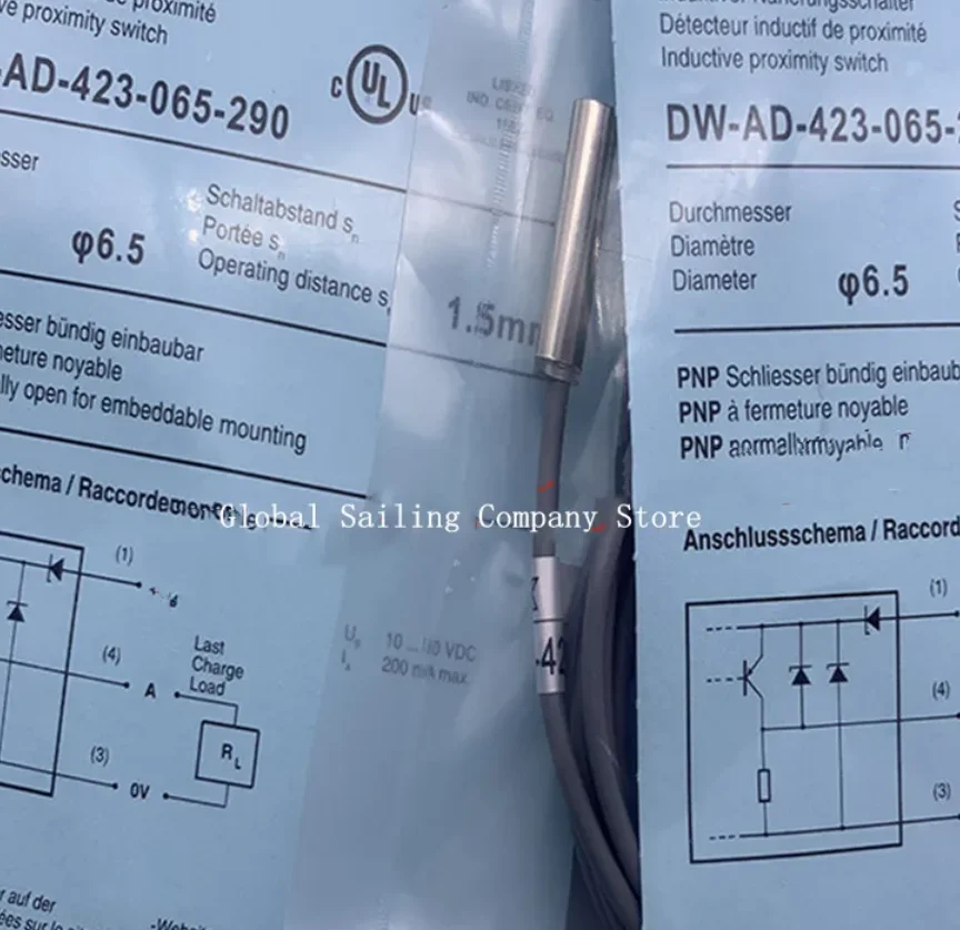 2 шт. Новый небольшой бесконтактный датчик DW-AD-423-065-290
2 шт. Новый небольшой бесконтактный датчик DW-AD-423-065-290