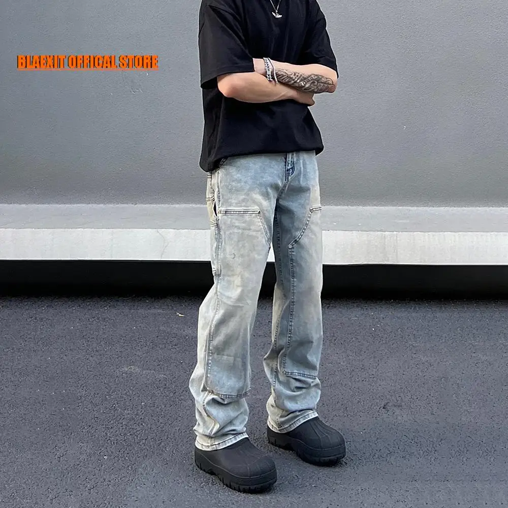 Jeans for Men Y2k Street Original Spliced Cargo Vaqueros Trousers Autumn Loose Streetwear Casual Summer Cool Vintage Denim Pants
Jeans for Men Y2k Street Original Spliced Cargo Vaqueros Trousers Autumn Loose Streetwear Casual Summer Cool Vintage Denim Pants