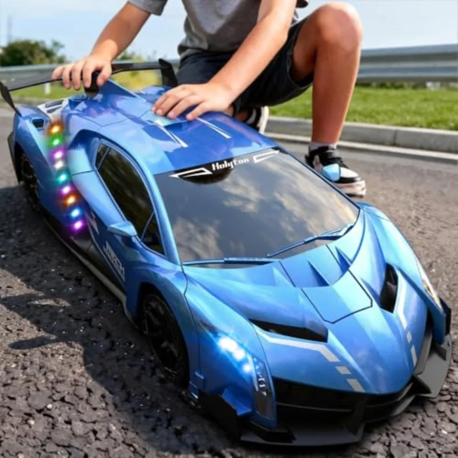 RC Car for Age 5-12, ABS Plastic, Red, Gesture Sensing + LED Light + Music + Fog Spray + 1:10 Scale Transforming Design
RC Car for Age 5-12, ABS Plastic, Red, Gesture Sensing + LED Light + Music + Fog Spray + 1:10 Scale Transforming Design