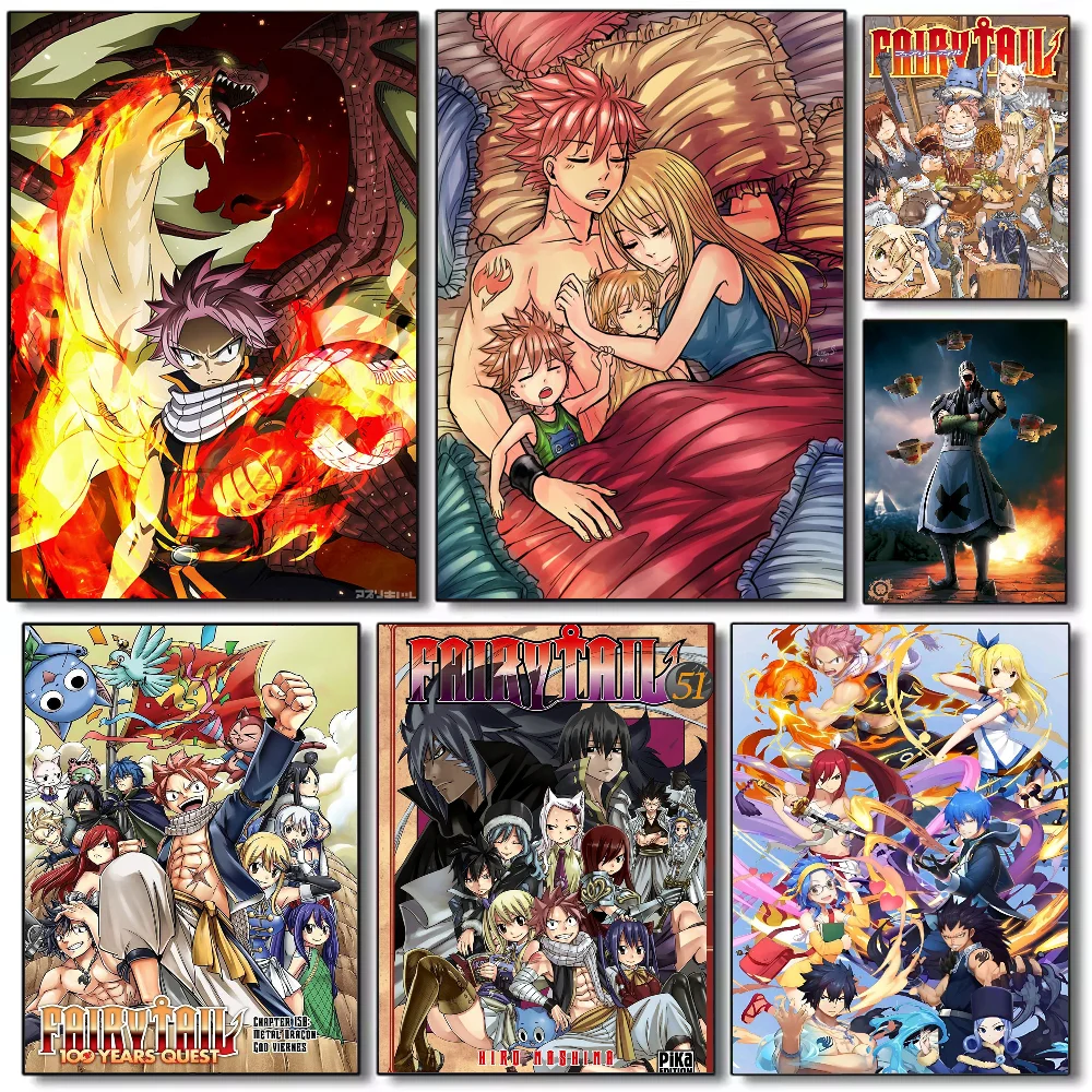 Classic comics Anime FAIRY TAIL Poster HD art sticky wall waterproof home living room bedroom bar aesthetic decoration
Classic comics Anime FAIRY TAIL Poster HD art sticky wall waterproof home living room bedroom bar aesthetic decoration