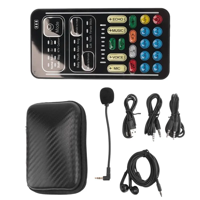 Комплект для изменения голоса I9: многофункциональные аудиоэффекты, Bluetooth, ультратонкая портативная звуковая карта для прямых трансляций, микрофон, надежный инструмент
Комплект для изменения голоса I9: многофункциональные аудиоэффекты, Bluetooth, ультратонкая портативная звуковая карта для прямых трансляций, микрофон, надежный инструмент