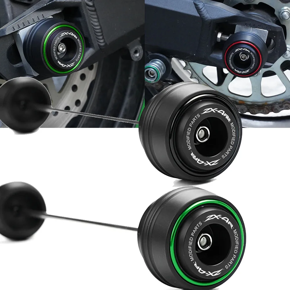 Для KAWASAKI ZX4R 2025 ZX4RR ZX 4RR 2024 ZX-4RR 2023, защита от столкновений на заднее переднее колесо мотоцикла, ось, ZX-4R, аксессуары 
Для KAWASAKI ZX4R 2025 ZX4RR ZX 4RR 2024 ZX-4RR 2023, защита от столкновений на заднее переднее колесо мотоцикла, ось, ZX-4R, аксессуары
