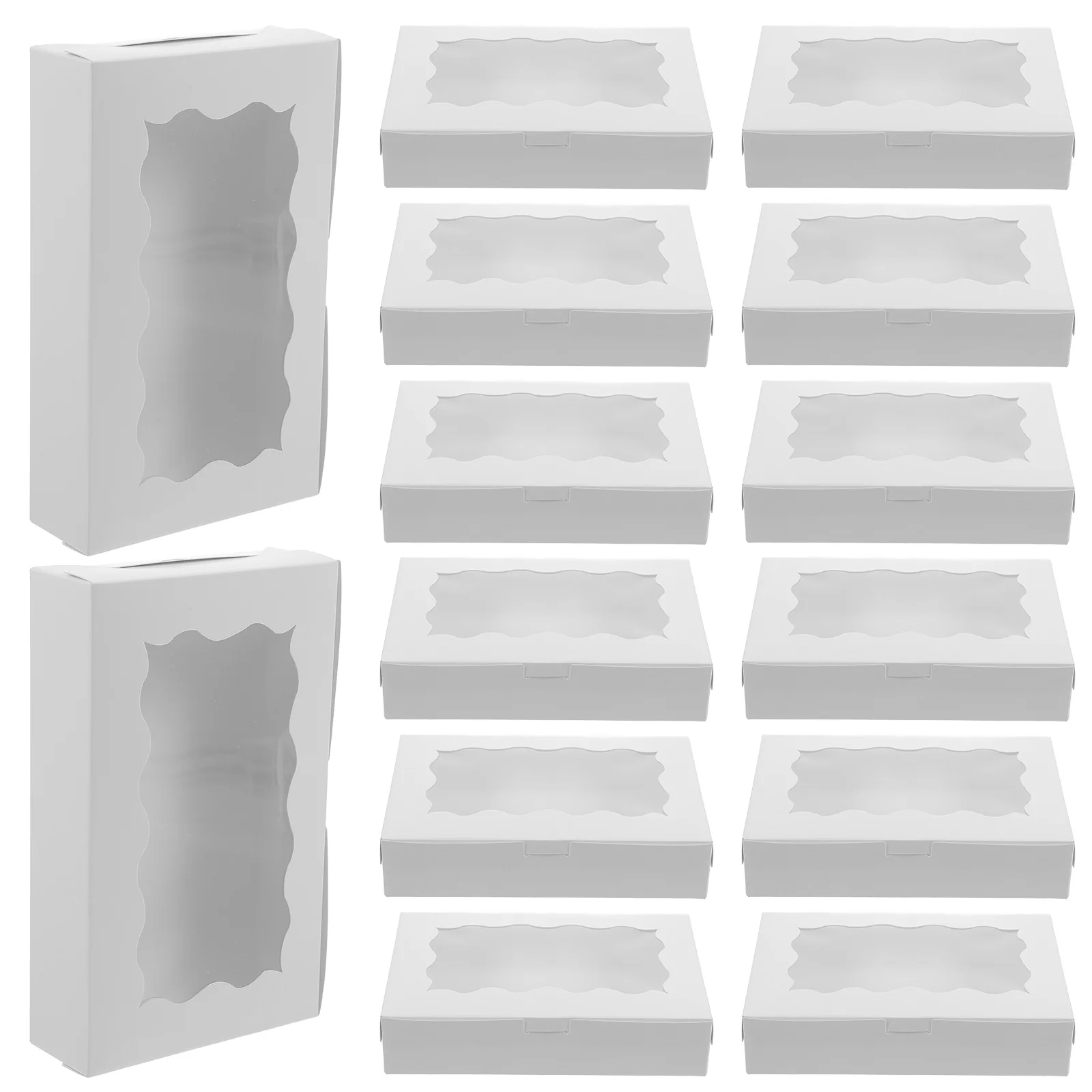 50 Pcs Ripple Carton Macaron Packaging Cupcake Boxes Removable Paper with Window Cookie Container
50 Pcs Ripple Carton Macaron Packaging Cupcake Boxes Removable Paper with Window Cookie Container