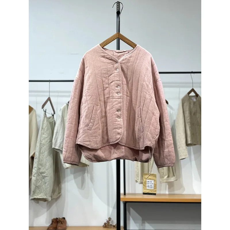 Outlet Japanese Artistic Style Cotton Jacket Women's Autumn Winter Simple Versatile Trendy V-neck Long Sleeve Thickened Coat
Outlet Japanese Artistic Style Cotton Jacket Women's Autumn Winter Simple Versatile Trendy V-neck Long Sleeve Thickened Coat