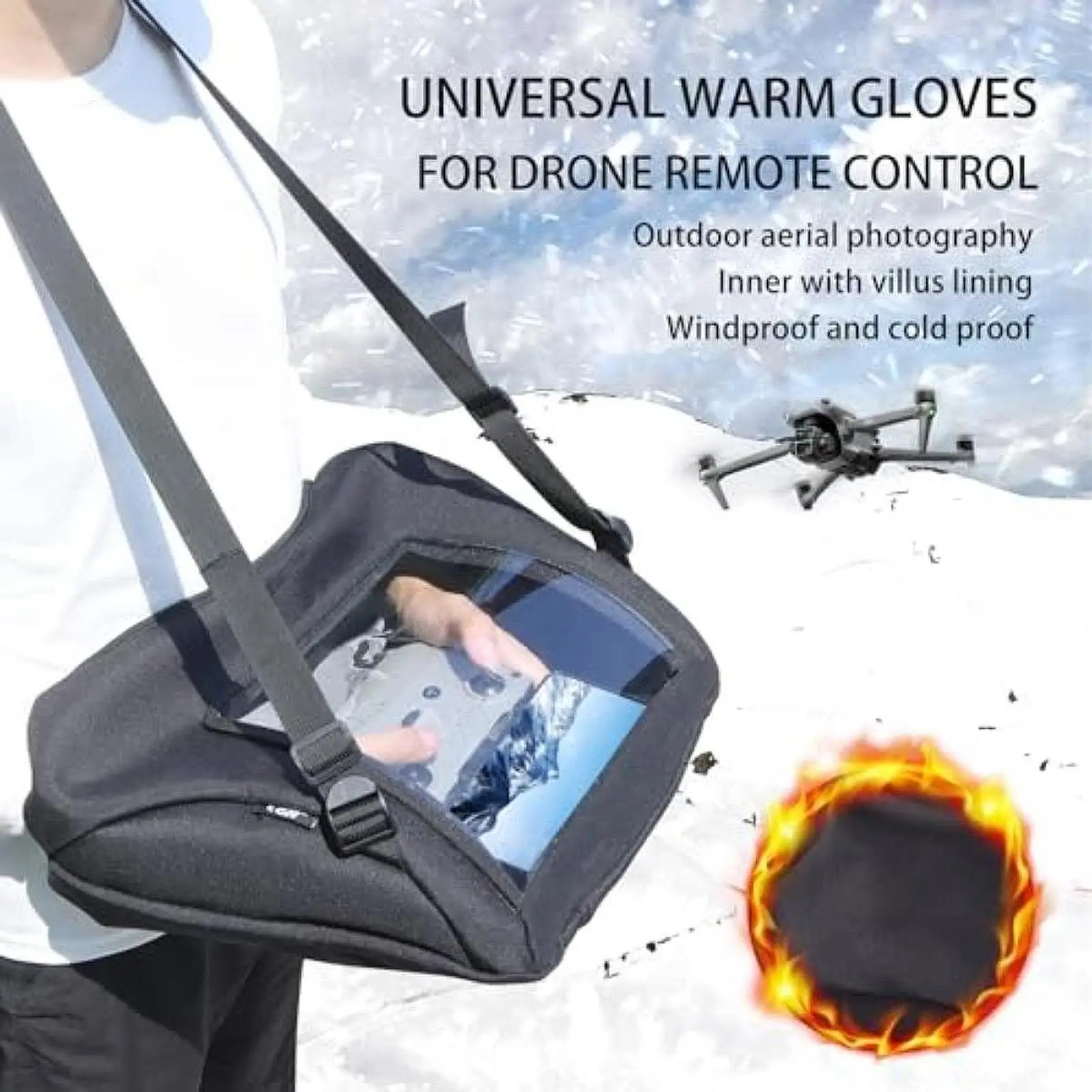 Теплые перчатки-накладки из флиса и ткани Оксфорд для пультов RC (Neo 4 Pro, Mini 5 Pro, Air 3S, Avata 2)
Теплые перчатки-накладки из флиса и ткани Оксфорд для пультов RC (Neo 4 Pro, Mini 5 Pro, Air 3S, Avata 2)