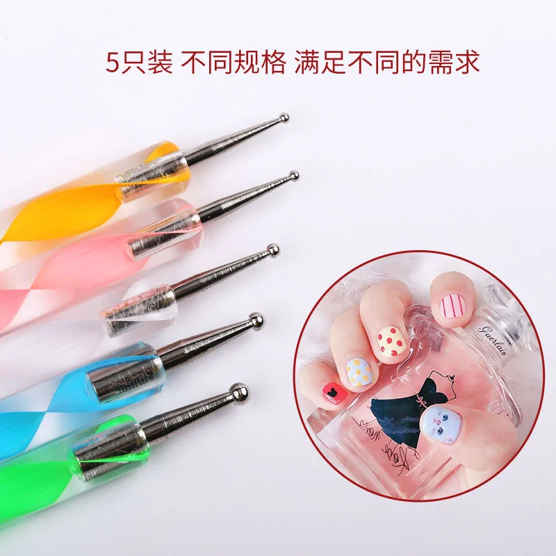 5Pcs/Set Professional UV Gel Polish Dotting Pen Double-Head Graffiti Painting Pen DIY Christmas Round Dots Manicure Dotting Pen
5Pcs/Set Professional UV Gel Polish Dotting Pen Double-Head Graffiti Painting Pen DIY Christmas Round Dots Manicure Dotting Pen